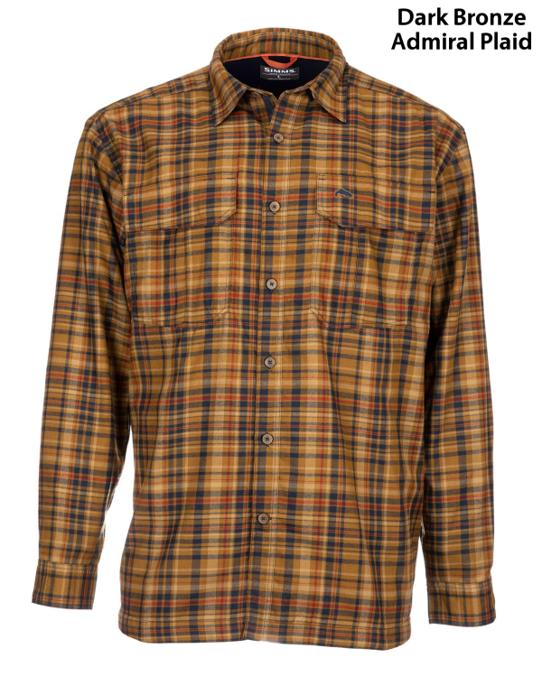 Simms ColdWeather Shirt Dark Bronze Admiral Plaid Simms ColdWeather Shirt Dark Bronze Admiral Plaid